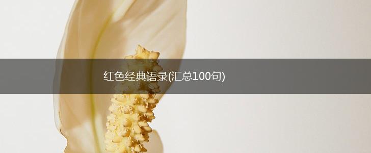 红色经典语录(汇总100句),第1张