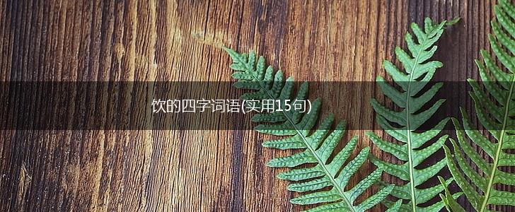 饮的四字词语(实用15句),第1张