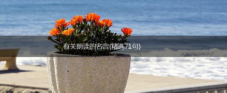 有关朗读的名言(精选71句),第1张 有关朗读的名言(精选71句),第1张