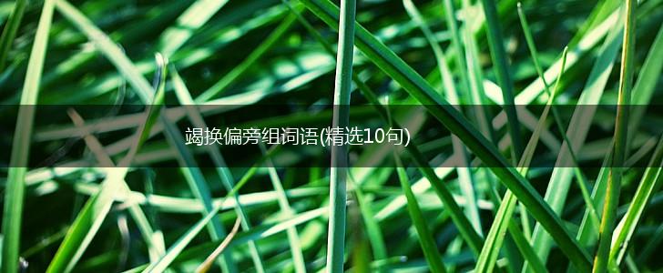 竭换偏旁组词语(精选10句),第1张