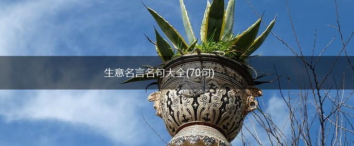 生意名言名句大全(70句),第1张 生意名言名句大全(70句),第1张