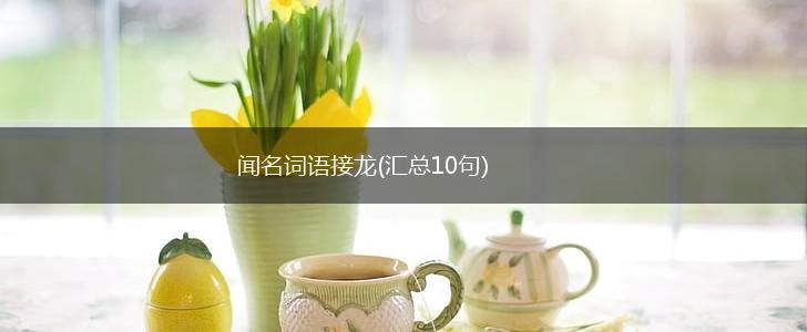 闻名词语接龙(汇总10句),第1张