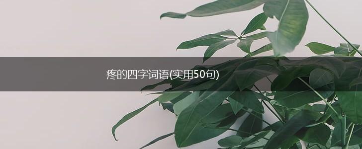 疼的四字词语(实用50句),第1张
