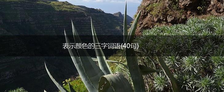 表示颜色的三字词语(40句),第1张