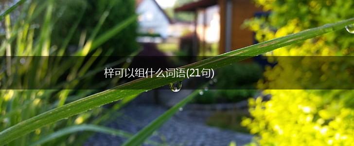 梓可以组什么词语(21句),第1张