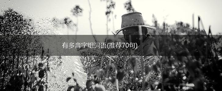 有多音字组词语(推荐70句),第1张