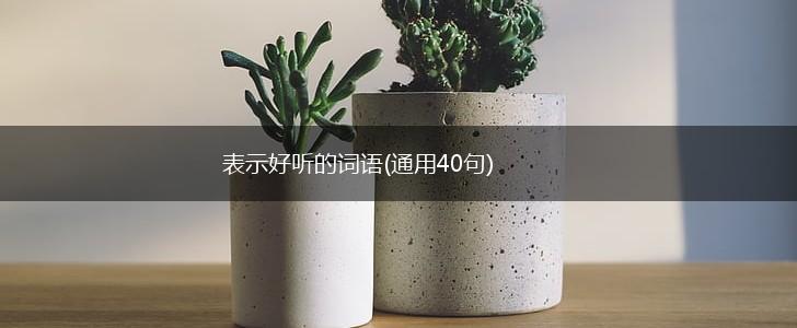 表示好听的词语(通用40句),第1张 表示好听的词语(通用40句),第1张