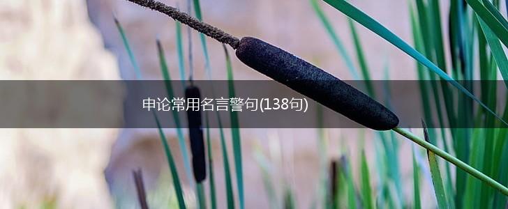 申论常用名言警句(138句),第1张