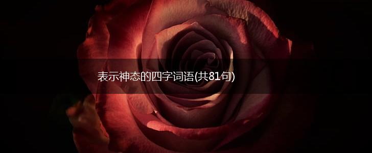 表示神态的四字词语(共81句),第1张 表示神态的四字词语(共81句),第1张