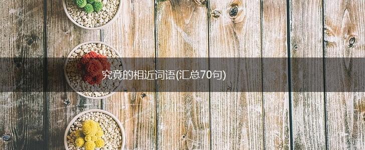 究竟的相近词语(汇总70句),第1张