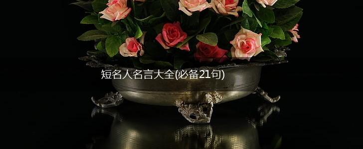 短名人名言大全(必备21句),第1张