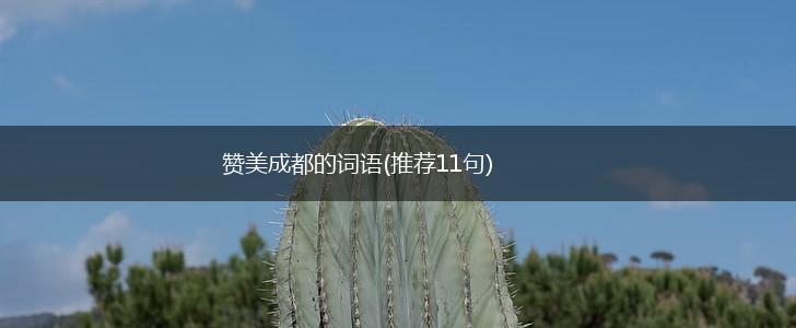 赞美成都的词语(推荐11句),第1张