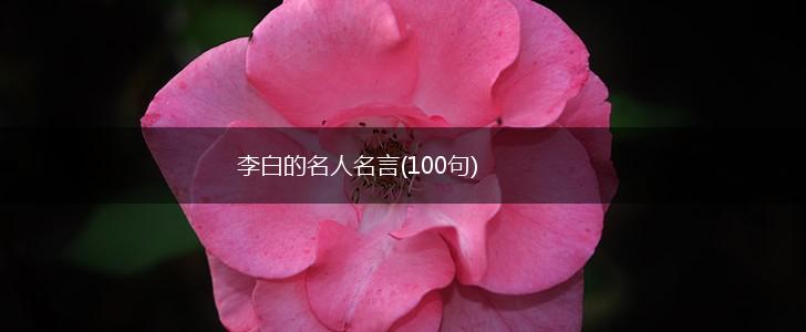 李白的名人名言(100句),第1张