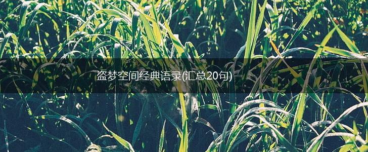 盗梦空间经典语录(汇总20句),第1张