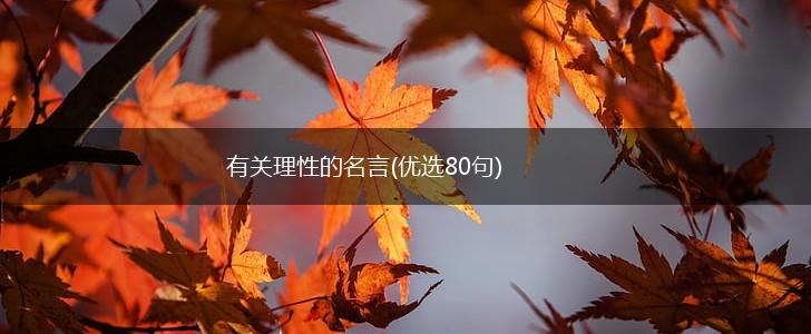 有关理性的名言(优选80句),第1张 有关理性的名言(优选80句),第1张