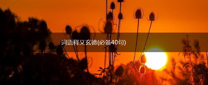 词语释义玄德(必备40句),第1张