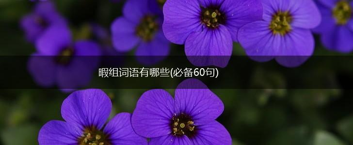 暇组词语有哪些(必备60句),第1张