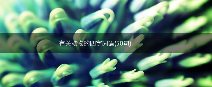 有关动物的四字词语(50句),第1张