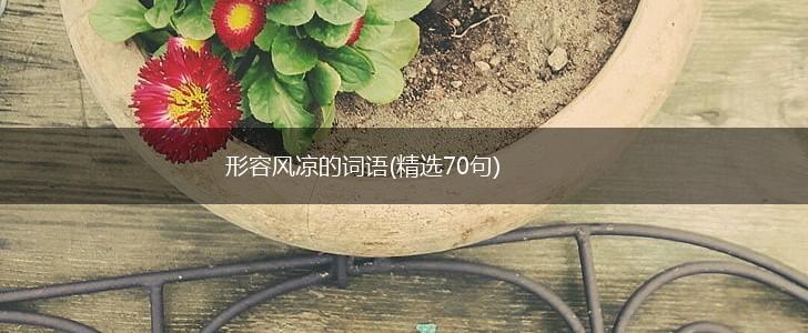 形容风凉的词语(精选70句),第1张