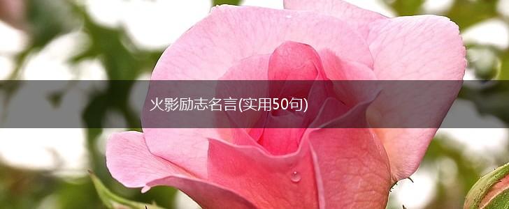 火影励志名言(实用50句),第1张