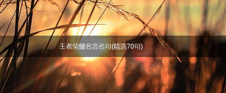 王者荣耀名言名句(精选70句),第1张