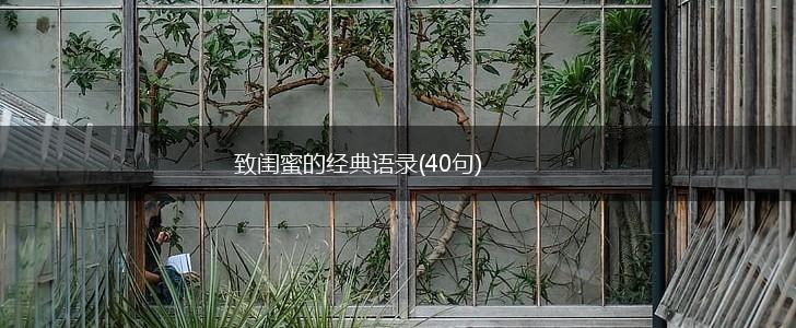 致闺蜜的经典语录(40句),第1张