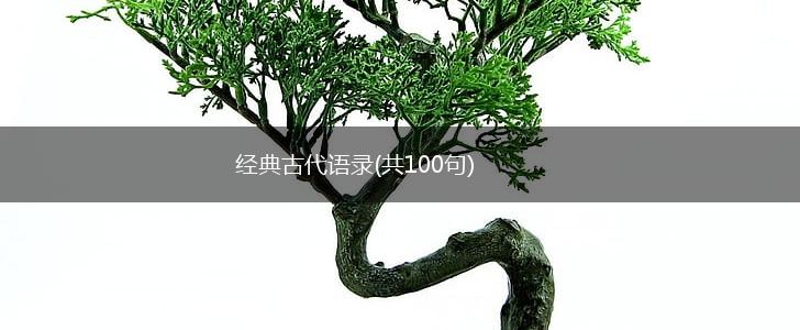 经典古代语录(共100句),第1张