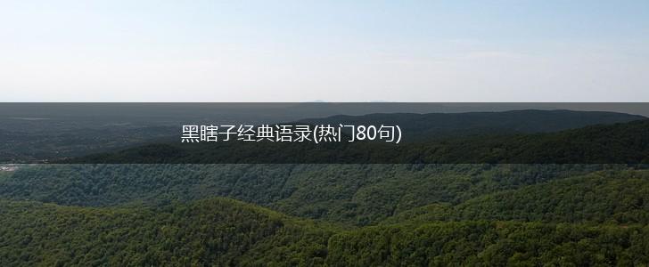 黑瞎子经典语录(热门80句),第1张