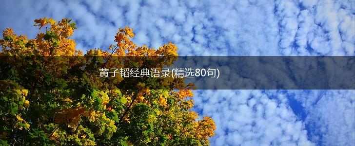 黄子韬经典语录(精选80句),第1张