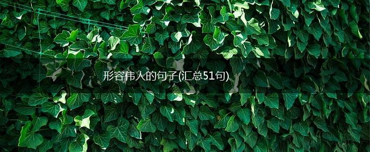 形容伟人的句子(汇总51句),第1张