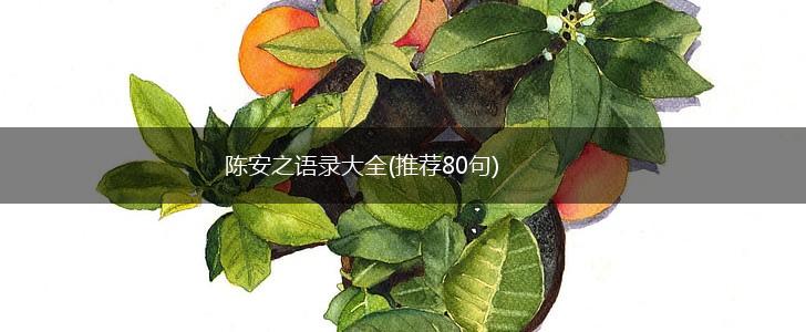 陈安之语录大全(推荐80句),第1张