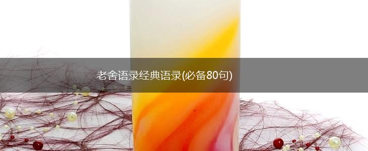 老舍语录经典语录(必备80句),第1张