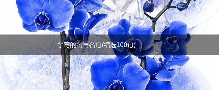 禁毒的名言名句(精选100句),第1张