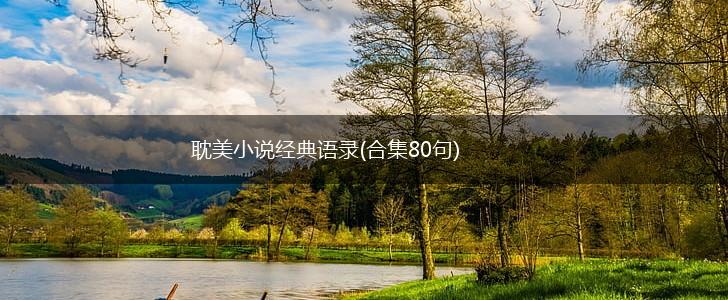 耽美小说经典语录(合集80句),第1张
