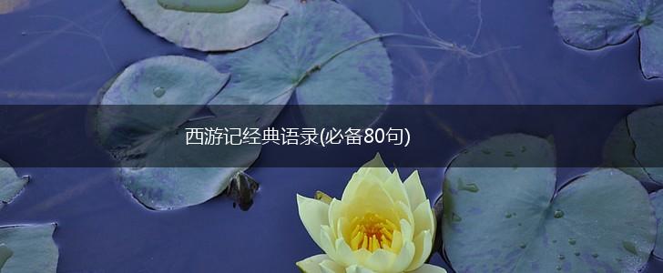 西游记经典语录(必备80句),第1张