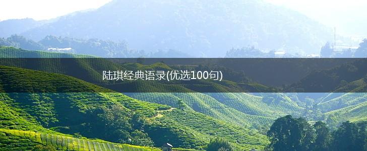 陆琪经典语录(优选100句),第1张