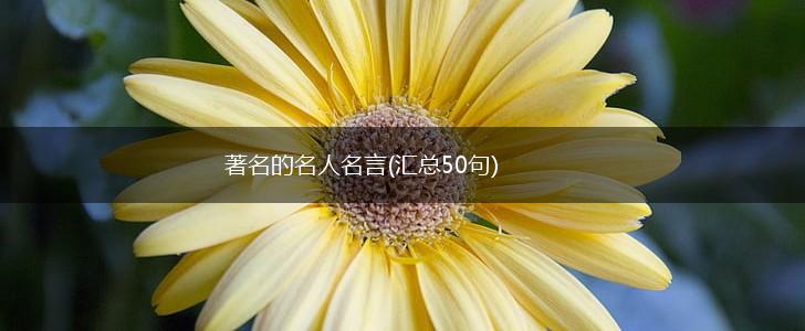 著名的名人名言(汇总50句),第1张 著名的名人名言(汇总50句),第1张