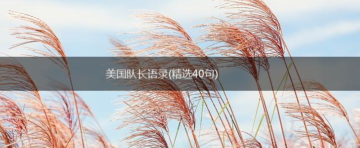美国队长语录(精选40句),第1张