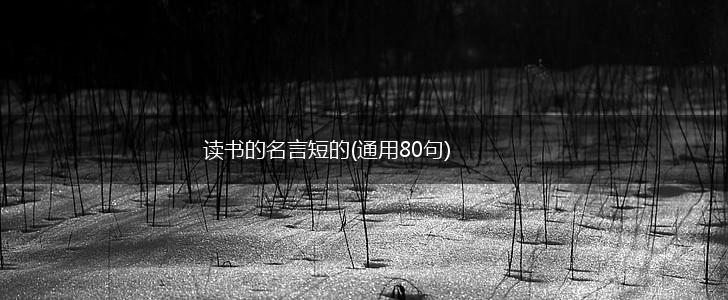 读书的名言短的(通用80句),第1张