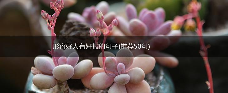 形容好人有好报的句子(推荐50句),第1张