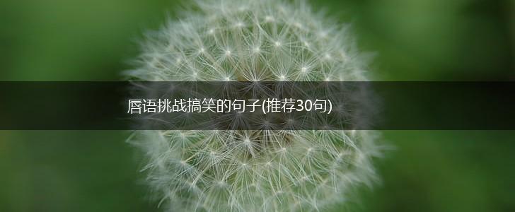 唇语挑战搞笑的句子(推荐30句),第1张