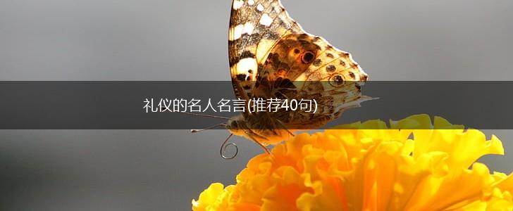 礼仪的名人名言(推荐40句),第1张 礼仪的名人名言(推荐40句),第1张