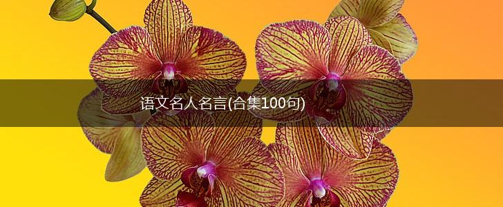 语文名人名言(合集100句),第1张 语文名人名言(合集100句),第1张