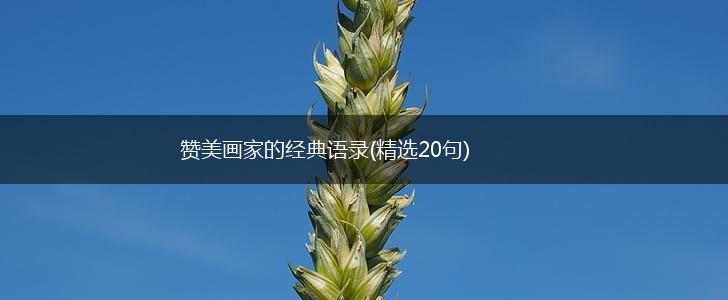 赞美画家的经典语录(精选20句),第1张