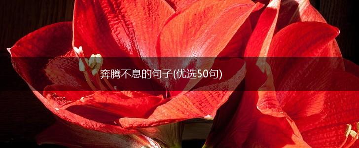 奔腾不息的句子(优选50句),第1张