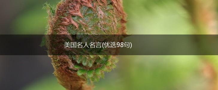 美国名人名言(优选98句),第1张 美国名人名言(优选98句),第1张