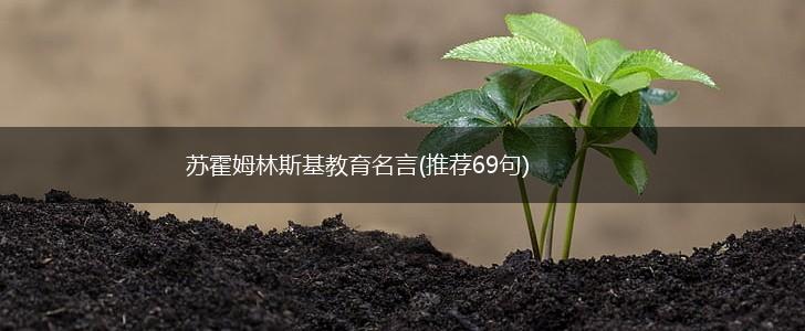 苏霍姆林斯基教育名言(推荐69句),第1张