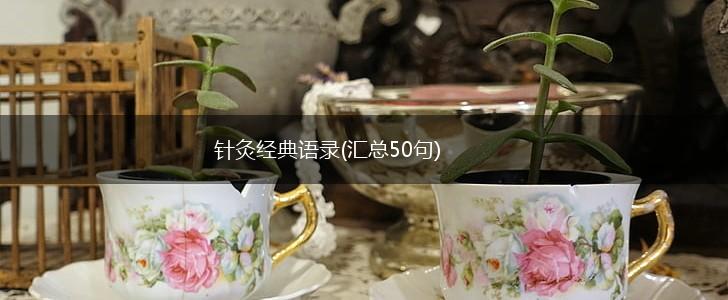 针灸经典语录(汇总50句),第1张