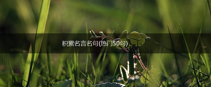 积累名言名句(热门50句),第1张 积累名言名句(热门50句),第1张