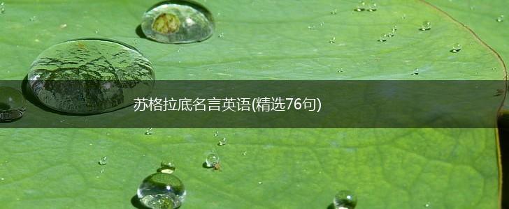 苏格拉底名言英语(精选76句),第1张 苏格拉底名言英语(精选76句),第1张